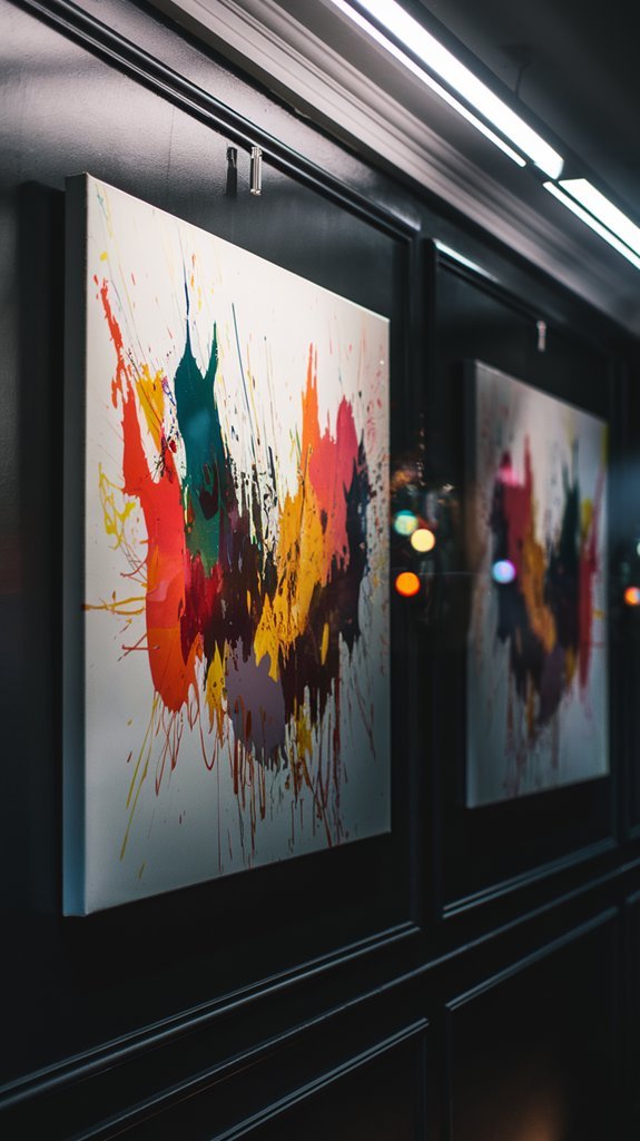 enhancing artwork with lighting