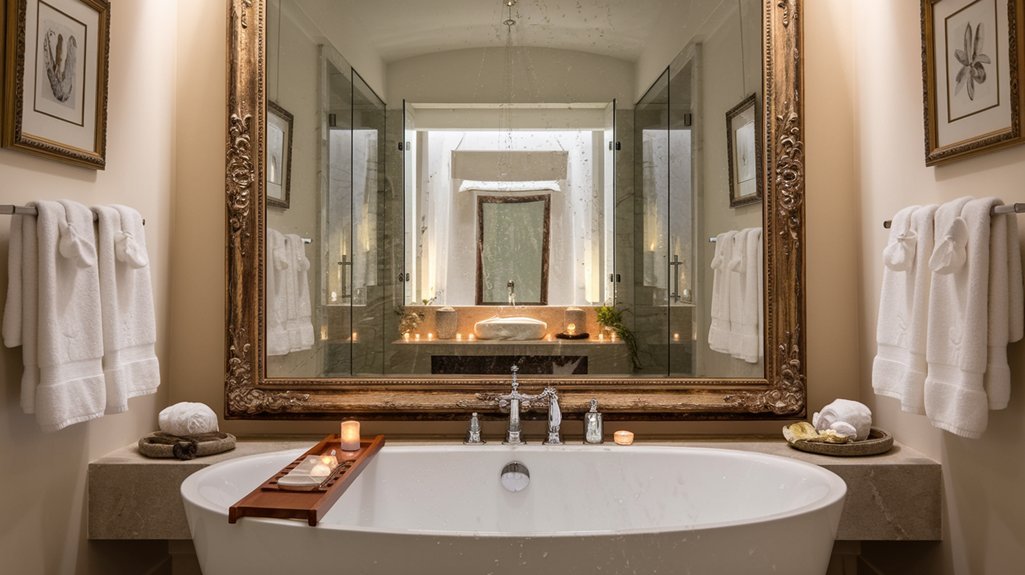 framed mirrors create illusions