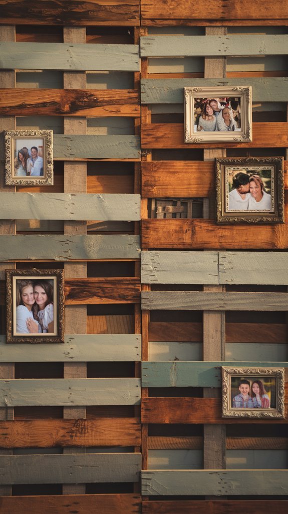 pallet collage photo display