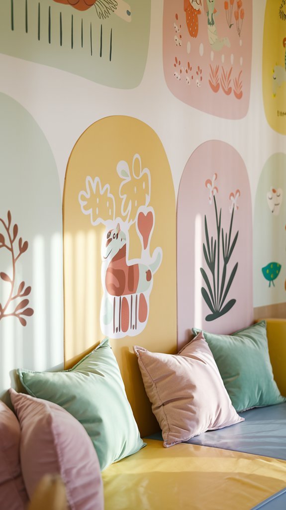 playroom color palette selection