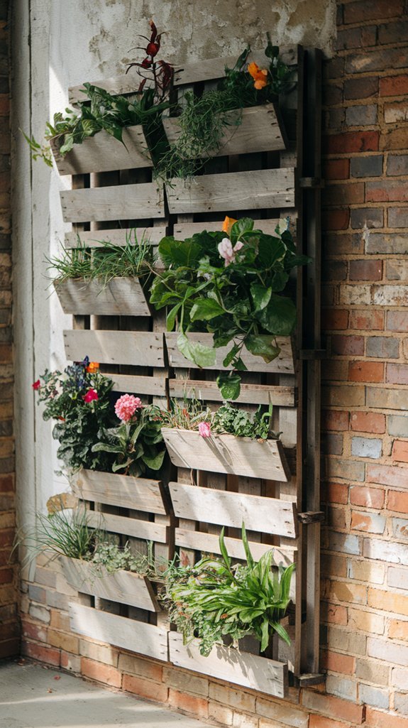 vertical plant wall arrangement