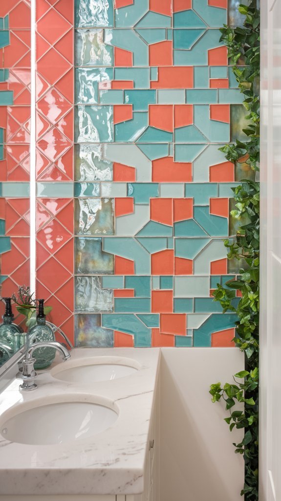 vibrant decorative wall design